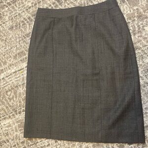 Brooks brothers wool and silk Gray Knee-Length Pencil Skirt